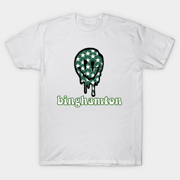 binghamton drippy smiley T-Shirt by lolsammy910